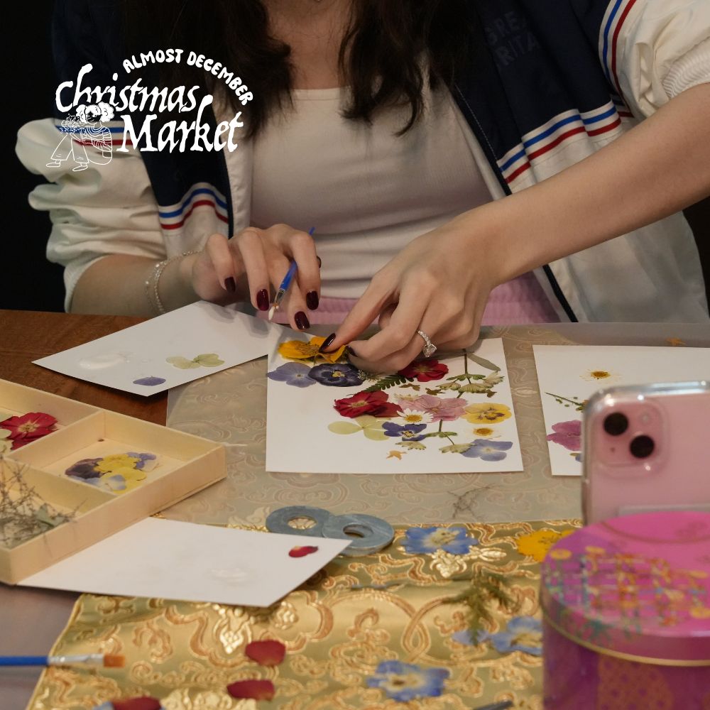 christmas flower press workshops