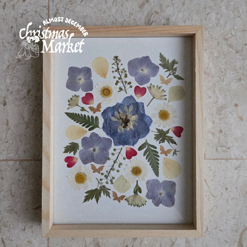Pressed Flower Art Frame christmas workshop