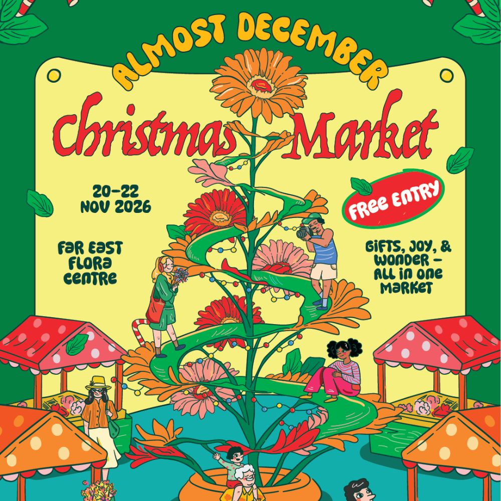 Christmas 2026 Almost December marketplace happening at Far East Flora Centre