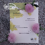 take a little time for yourself with a mindful journaling experience inspired by flowers, tea and memories.