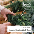 christmas wreath making workshop for christmas marketplace