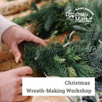 christmas wreath making workshop for christmas marketplace