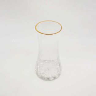 Glassware Vase 1528HD Clear Gold - China